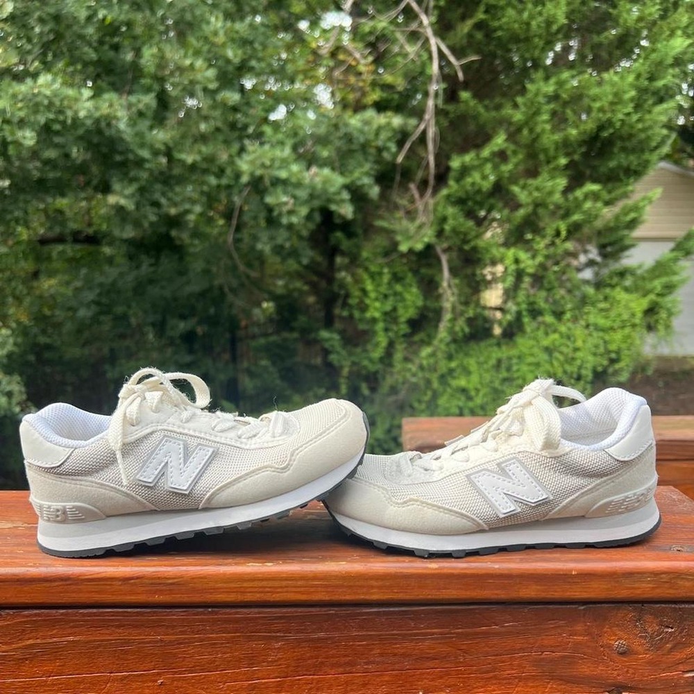 New Balance 515 Youth 13 Reflection White Grey Running Sneakers
